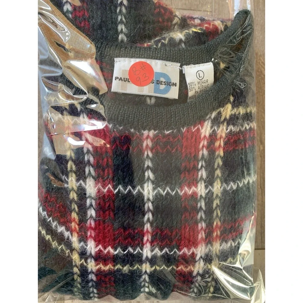 Paul Harris Design Vintage Sweater Women's SZ-Large 50% MOHAIR & 50% ACRYLIC